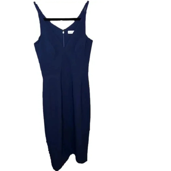 Dress the Population Lyla Midi Dress in Midnight Blue Size XXS - Picture 4 of 9